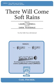 There Will Come Soft Rains Two-Part choral sheet music cover Thumbnail